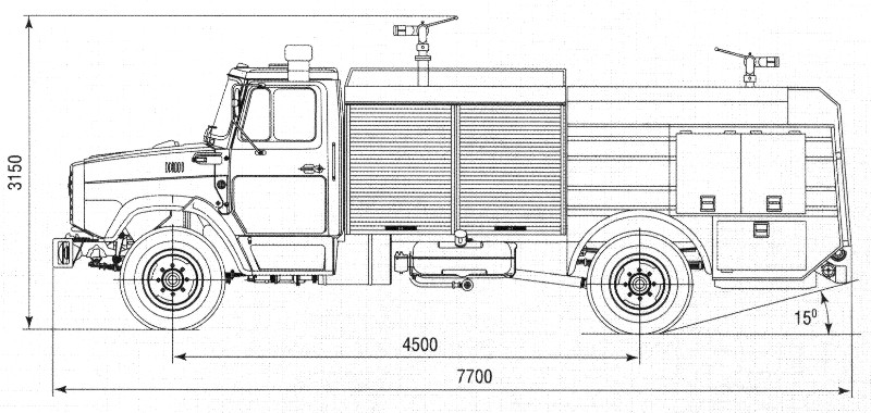 Схемы автомобилей пожарных