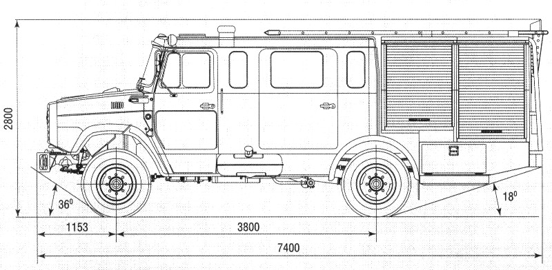 Зил пожарный схема